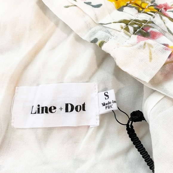 NEW LINE & DOT REVOLVE Fleur Yellow Flower Print Dress - Picture 9 of 14